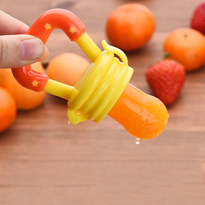 Baby Solid Baby Fruit Pacifier Fresh Fruit Feeder Infant Teething Toy Nibbler Teether Pacifier Safe Silicone Pacifier (random Color)