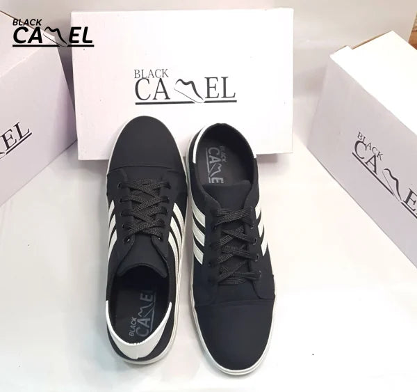 Black Camel Sneakers For Men | Black Color Shoes For Men