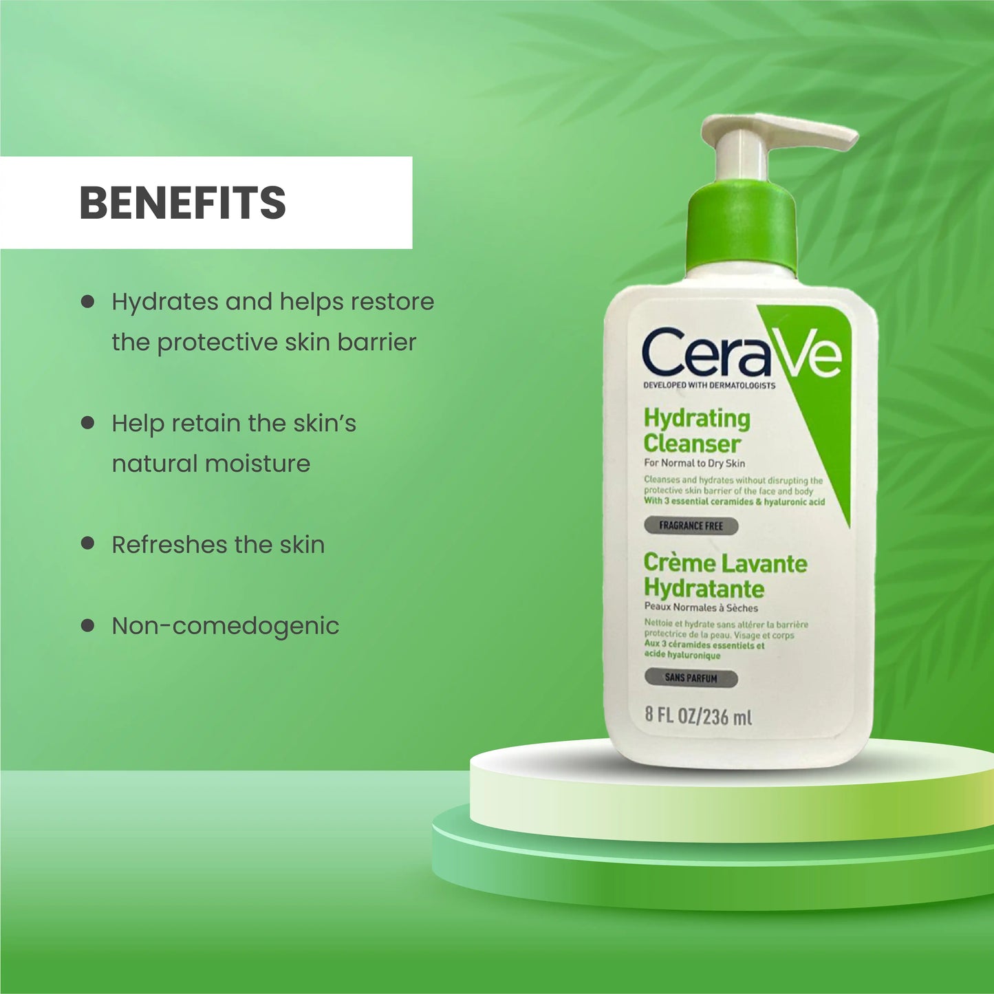 CeraVe Foaming Cleanser for Normal to oily Skin USA